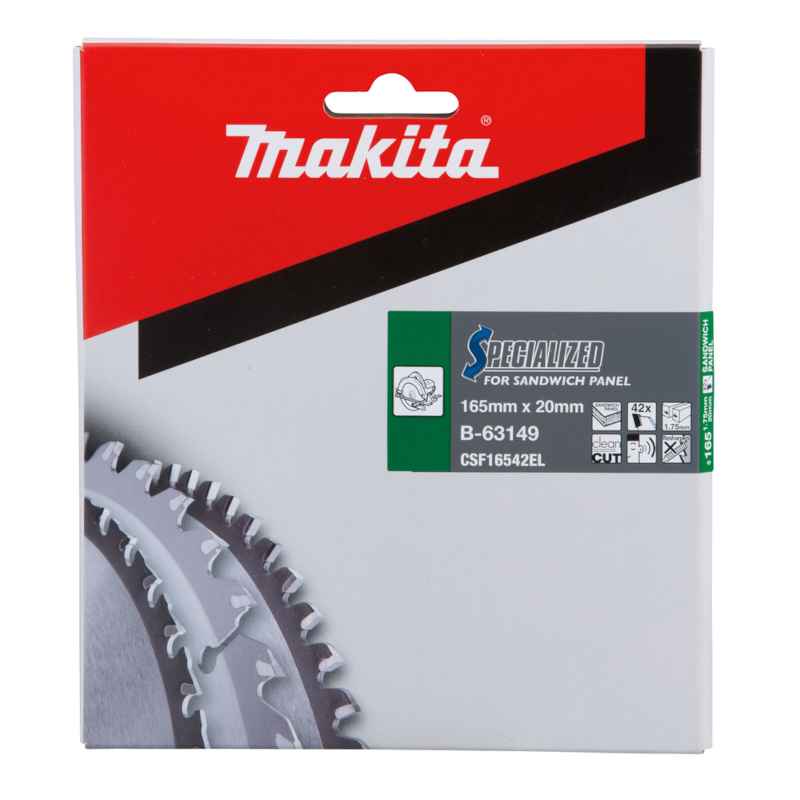 Makita - Set ručna kružna testera HS6601 sa listom 165x20/42z za sečenje sendvič panela - HS6601 + B-63149
